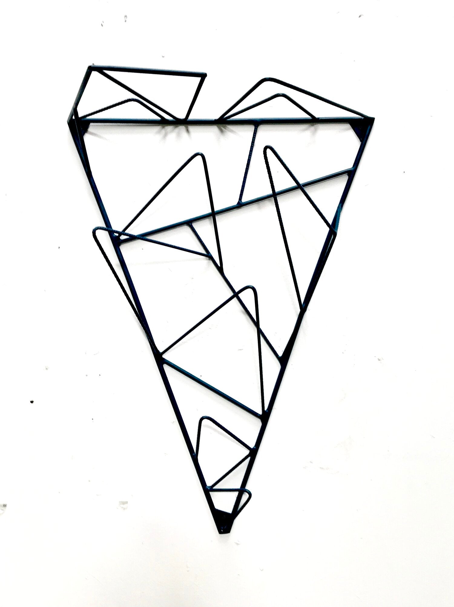 Sculptural hanger heart shaped